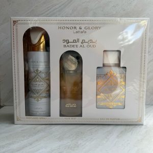 SET BADE AL OUD HONOR & GLORY LATTAFA*3