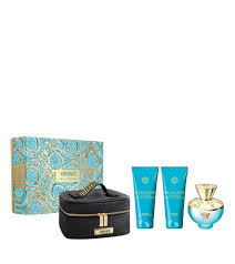 Estuche Versace Dylan Turquoise 100 ML DM EDP 4 Pz (Bolso)